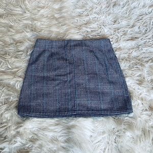 Plaid mini skirt